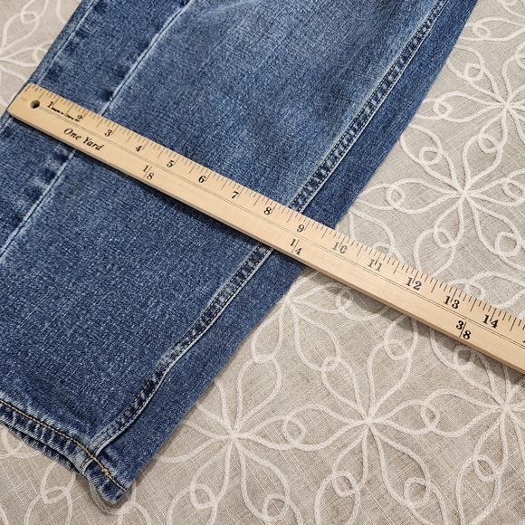 High Rise Barrel Leg Jeans Size 14 Horseshoe, Balloon or  Wishbone Jeans - Picture 14 of 14
